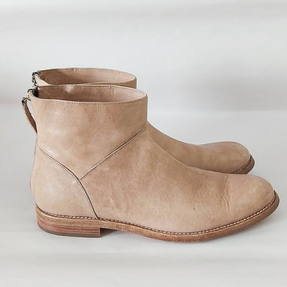 Brunello Cucinelli Ankle Boots Women's Size 38 Leather Back Zip Closure … - Picture 3 of 13